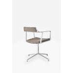 Vipp 452 Swivel tuoli, kiillotettu runko - Tide dark sand, jalkatallat, näkymä 5