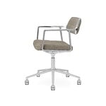 Vipp 453+ Silla giratoria, estructura pulida - Tide dark sand, con ruedas, imagen extra