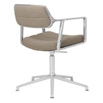 Vipp 453+ Swivel chair, polished frame - Tide dark sand, with gliders, extra image