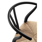 Carl Hansen & Søn CH24 Wishbone chair, soft black - natural cord