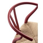 Carl Hansen & Søn CH24 Wishbone chair, soft red - natural cord