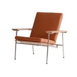 YK collection Triennale Stuhl, Eiche, cognacbraune Kissen, extrabild