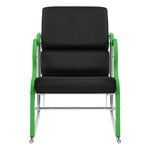 Hem Poltrona Experiment 501, verde - pelle nera, immagine extra