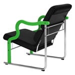 Hem Poltrona Experiment 501, verde - pelle nera, immagine extra