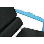 Hem Experiment lounge chair 502, blue - black leather, extra image