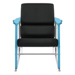 Hem Experiment lounge chair 502, blue - black leather, extra image