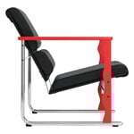 Hem Poltrona Experiment 503, rosso - pelle nera, immagine extra