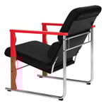Hem Poltrona Experiment 503, rosso - pelle nera, immagine extra