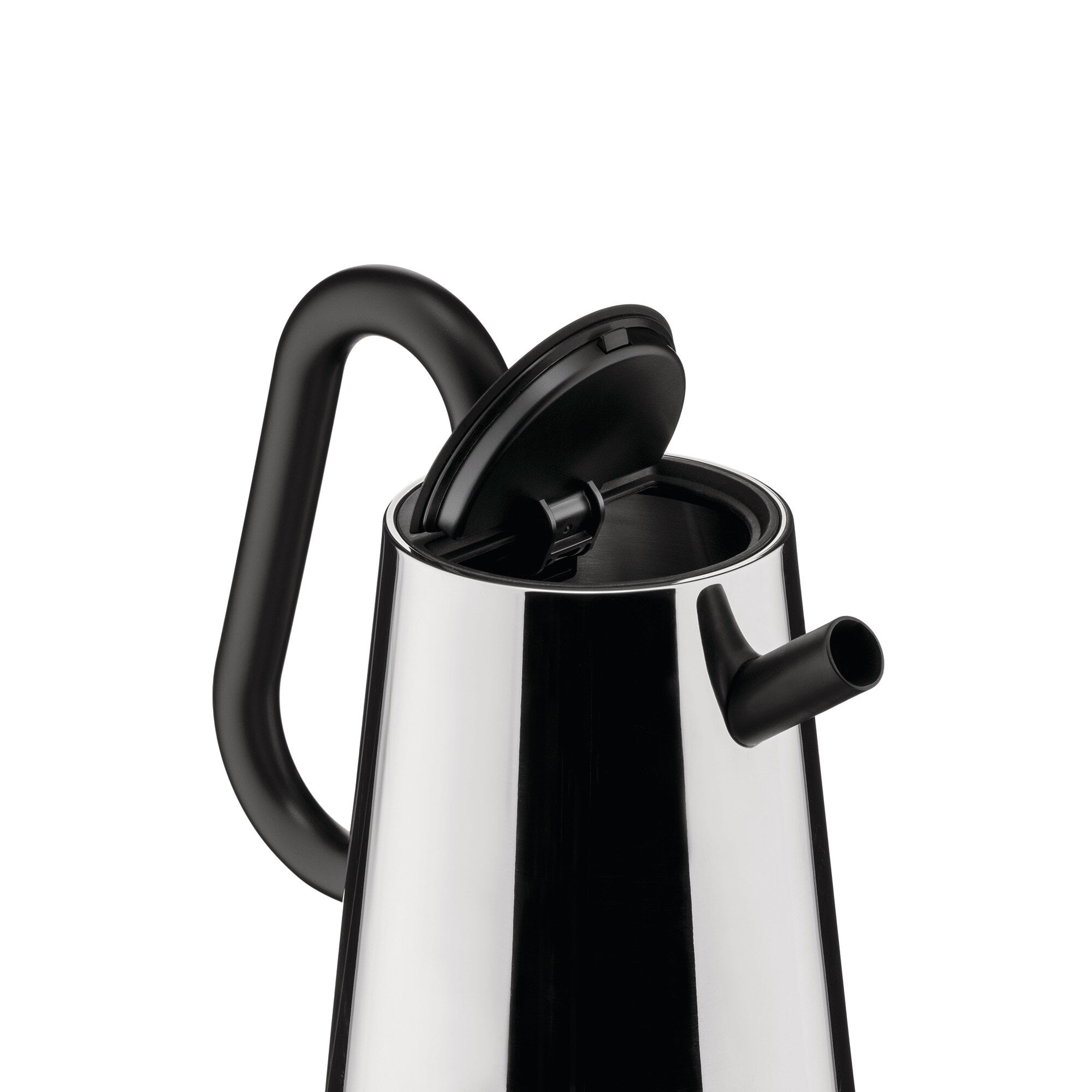 Alessi Toru NE03 B Elektrische design-broodrooster, van roestvrij staal 18/10 en thermoplastische hars, eurostekker, 925 W, zwart
