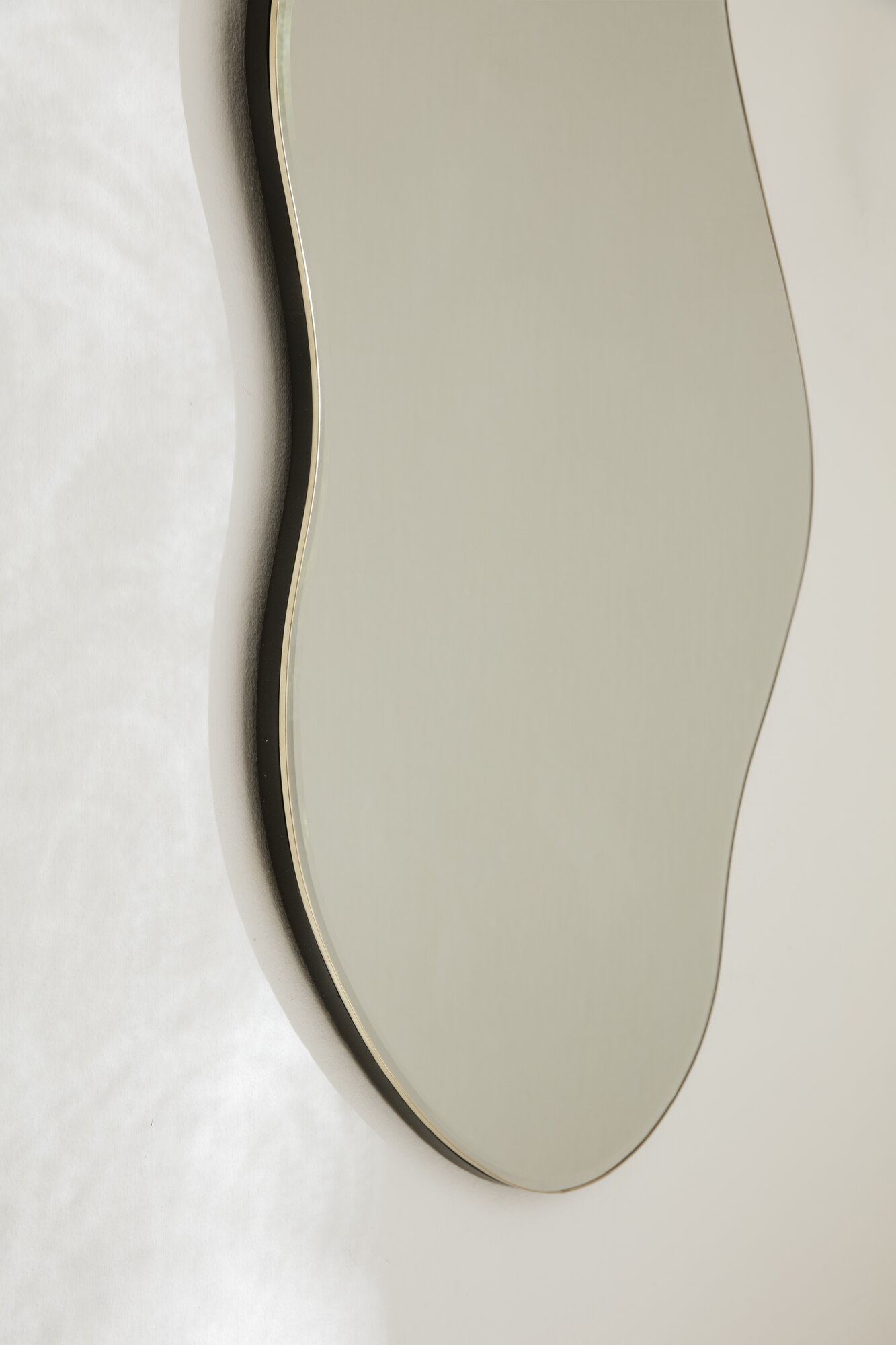 Ferm Living Pond mirror, large, brass | Finnish Design Shop