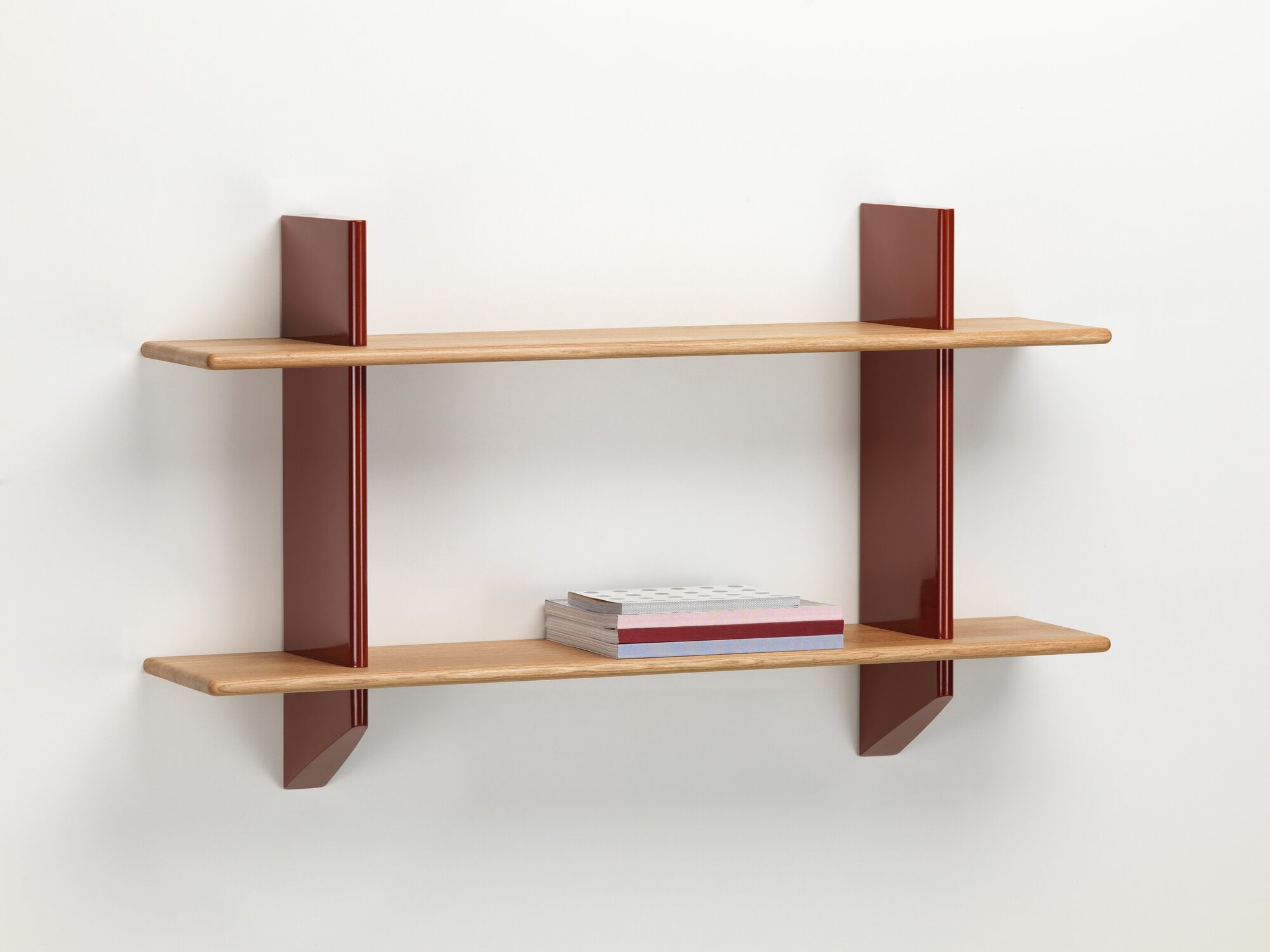 Vitra Rayonnage Mural shelf, Japanese red - oak | Finnish Design Shop