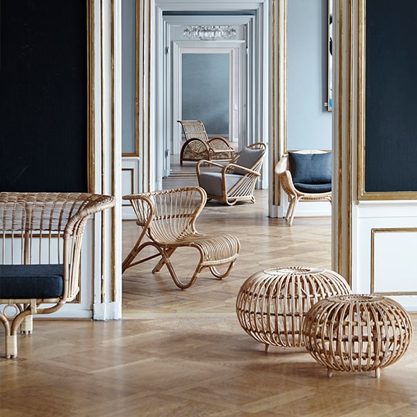 Sika Design L Franco Albini ラタンオットマン L ② Franco Albini Ottoman – Danish Design Store