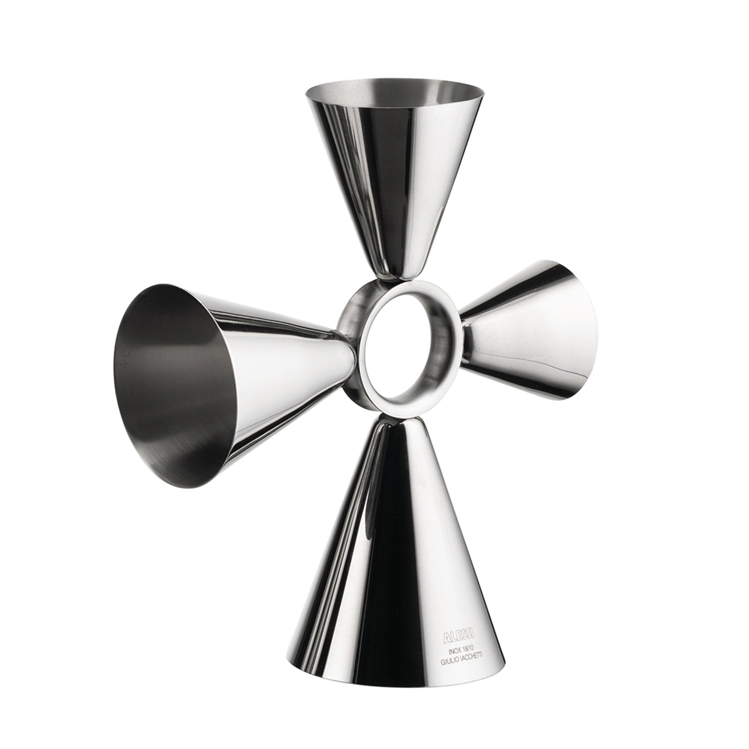 Alessi The Tending Box GIA27 - Dubbele staafzeef voor designcocktails in 18/10 roestvrij staal, vaatwasmachinebestendig