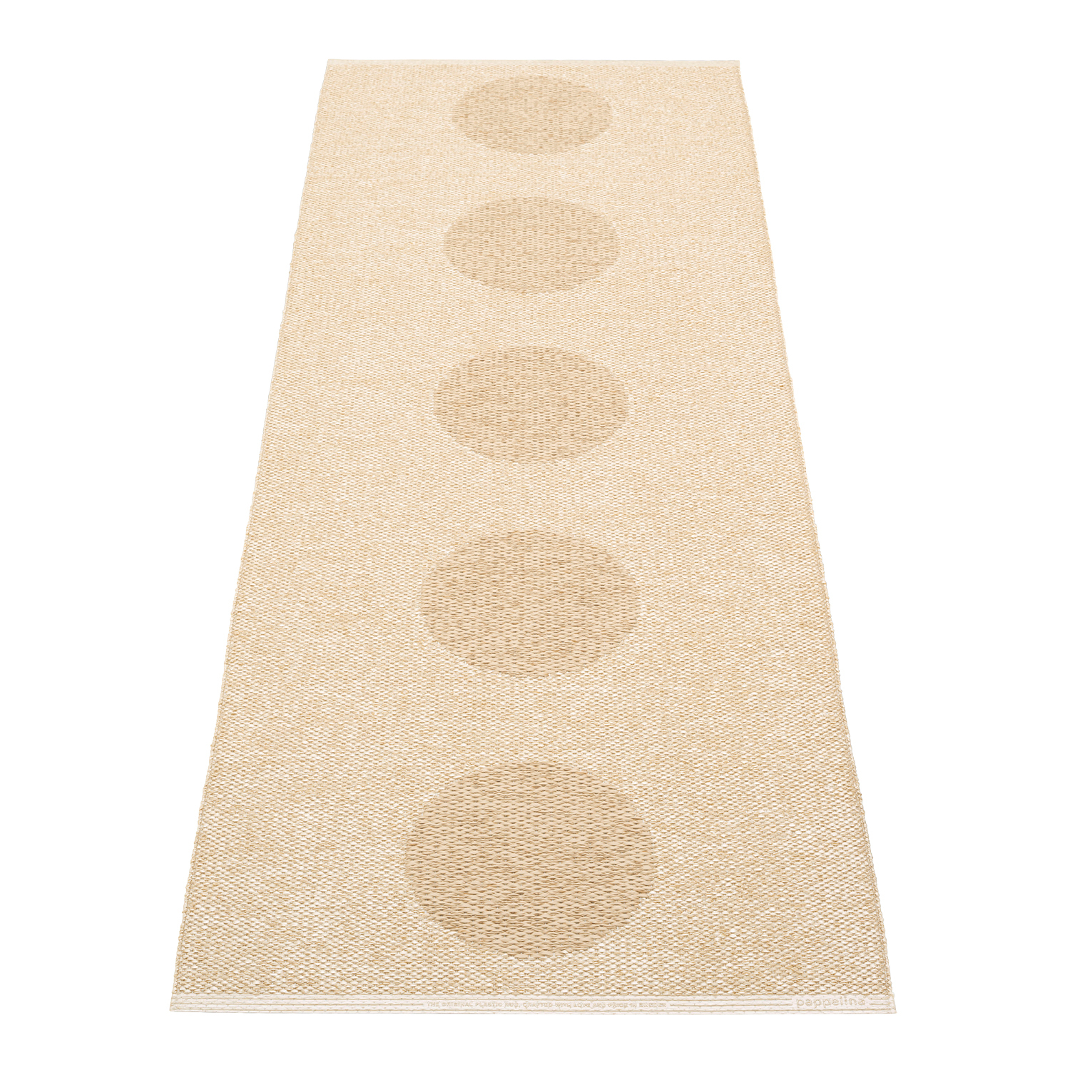 Pappelina Vera 2.0 rug, 70 x 200 cm, beige - beige metallic | Finnish ...