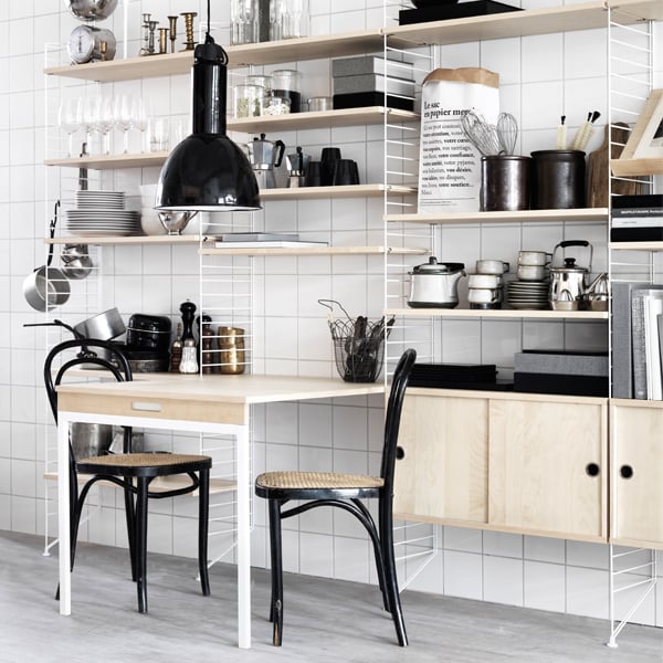 String Furniture String folding table, white | Finnish Design Shop