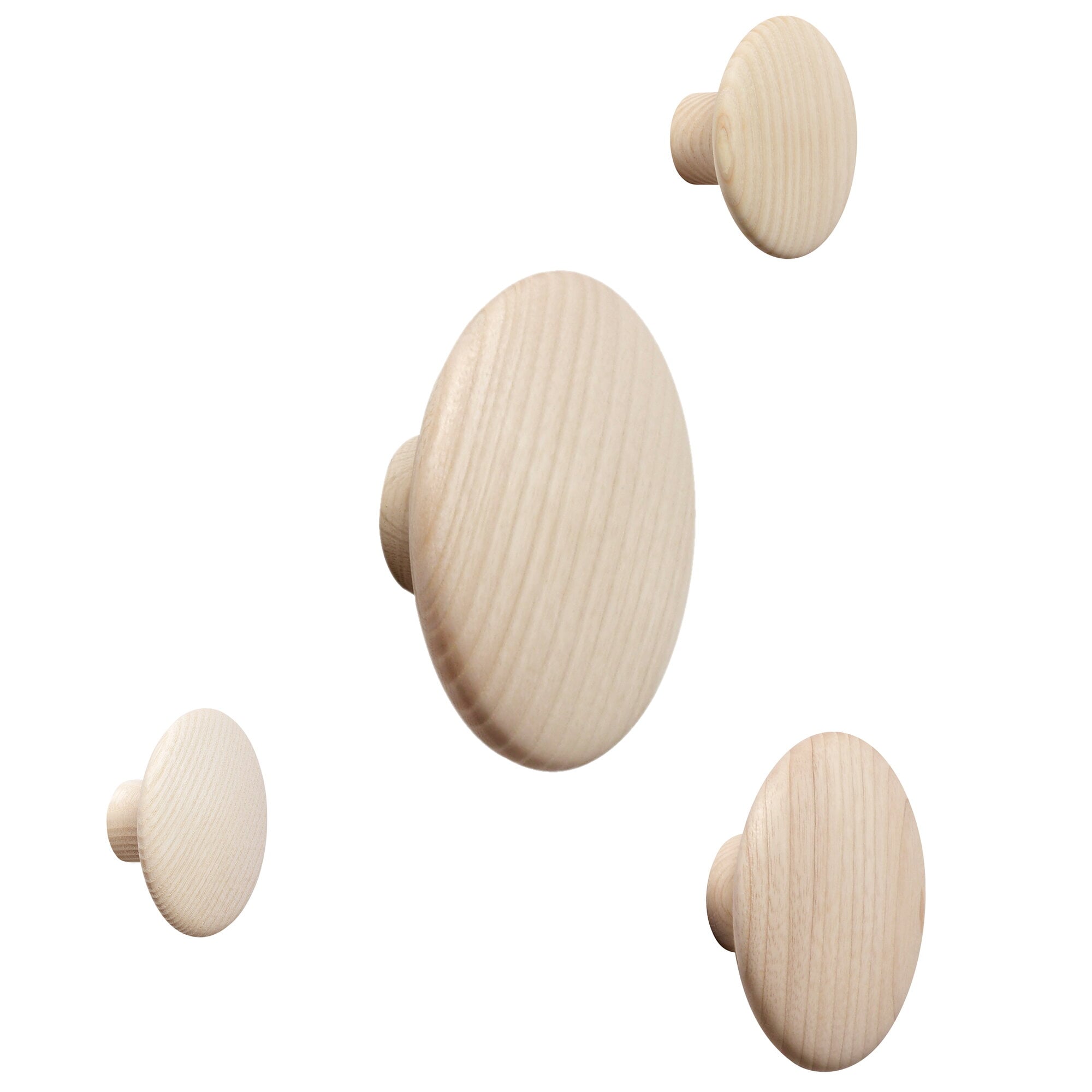 Muuto Dots Wood coat hook, ash | Finnish Design Shop