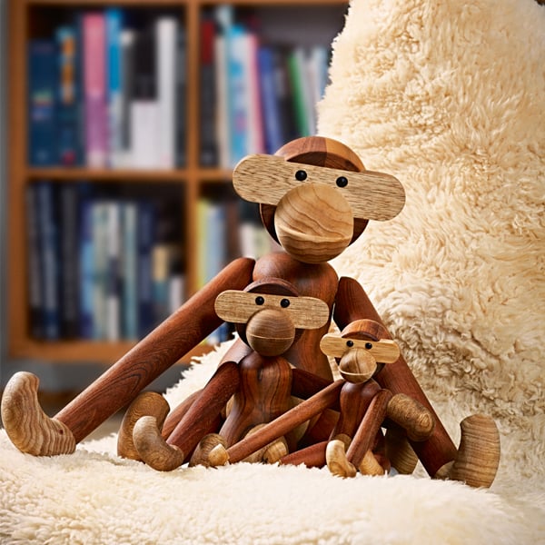 Kay Bojesen Denmark Wooden Monkey, medium, teak | Finnish Design Shop