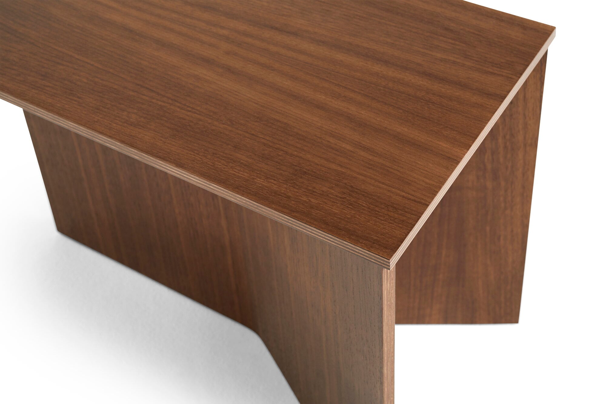 HAY Slit Wood Oblong table, 50 x 28 cm, lacquered walnut | Finnish