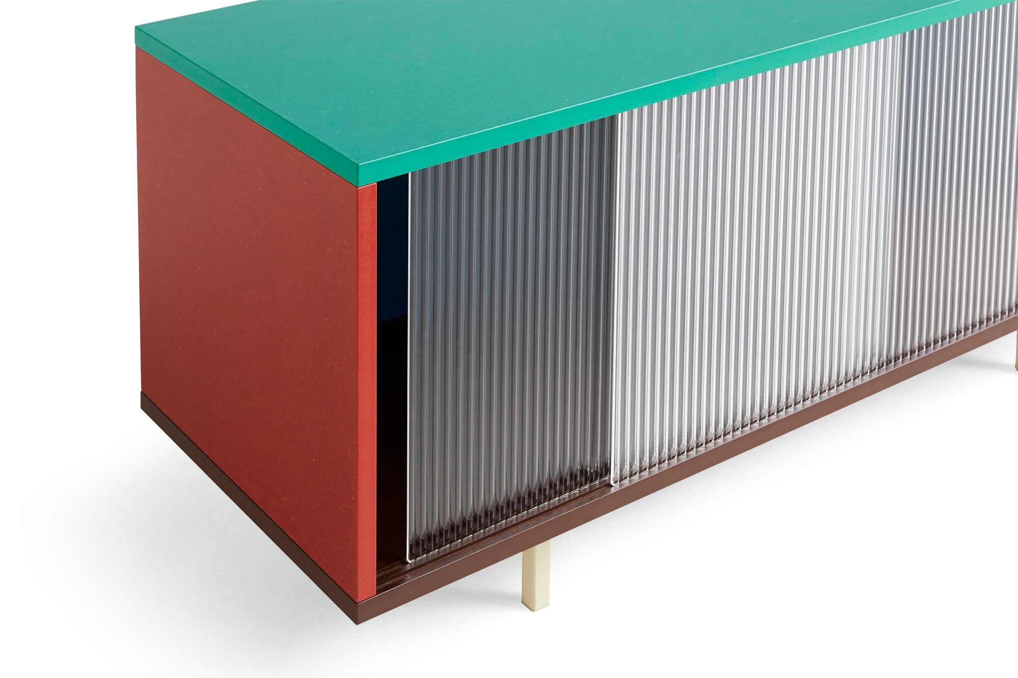 HAY Colour Cabinet w/ glass doors, floor, 120 cm, multicolour