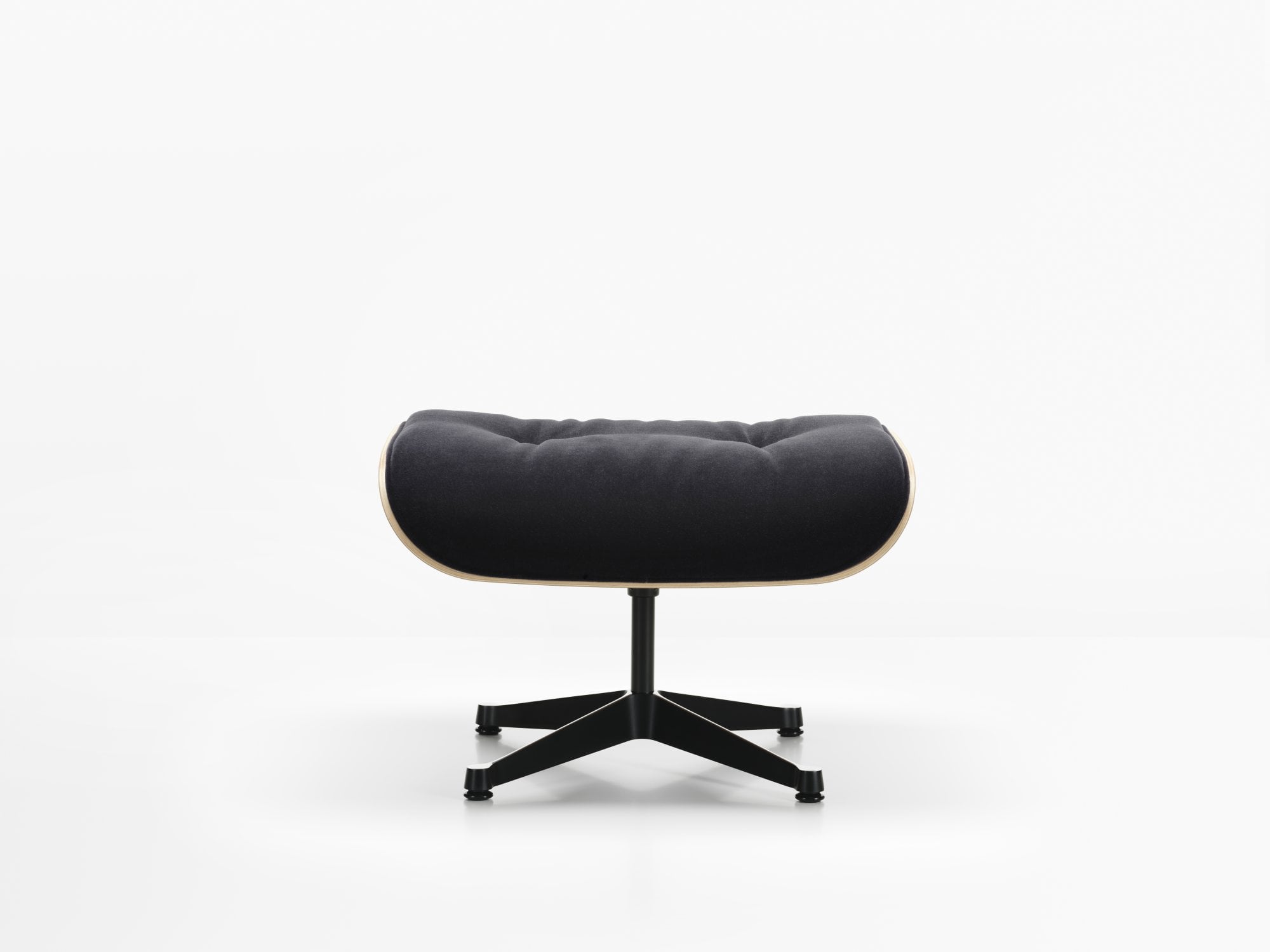 Vitra Eames Lounge Ottoman, palisander - Calma dark anthracite 08 ...