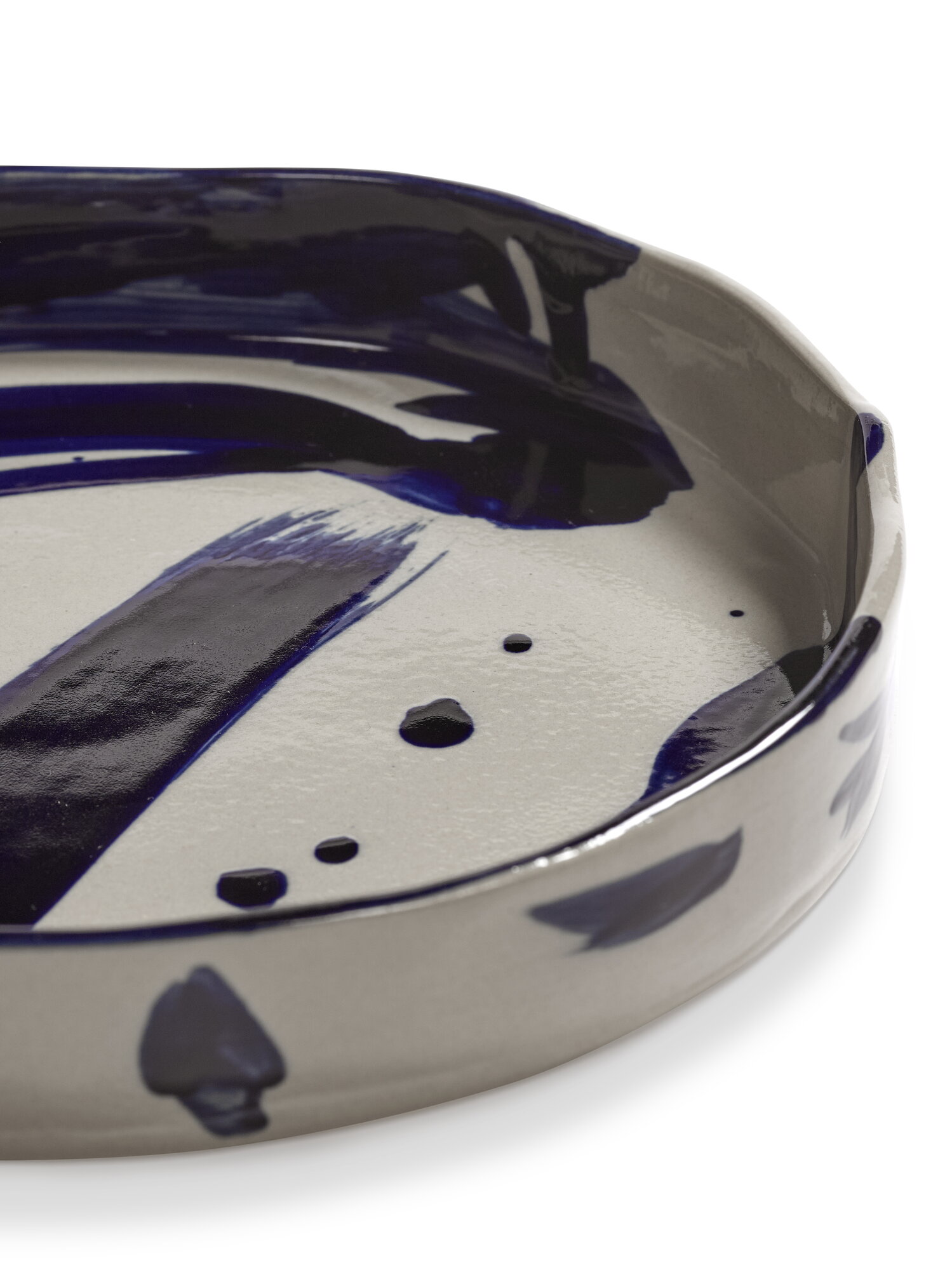 Serax Sophia Pastateller, 2 Stk., beige - blau | Finnish Design Shop