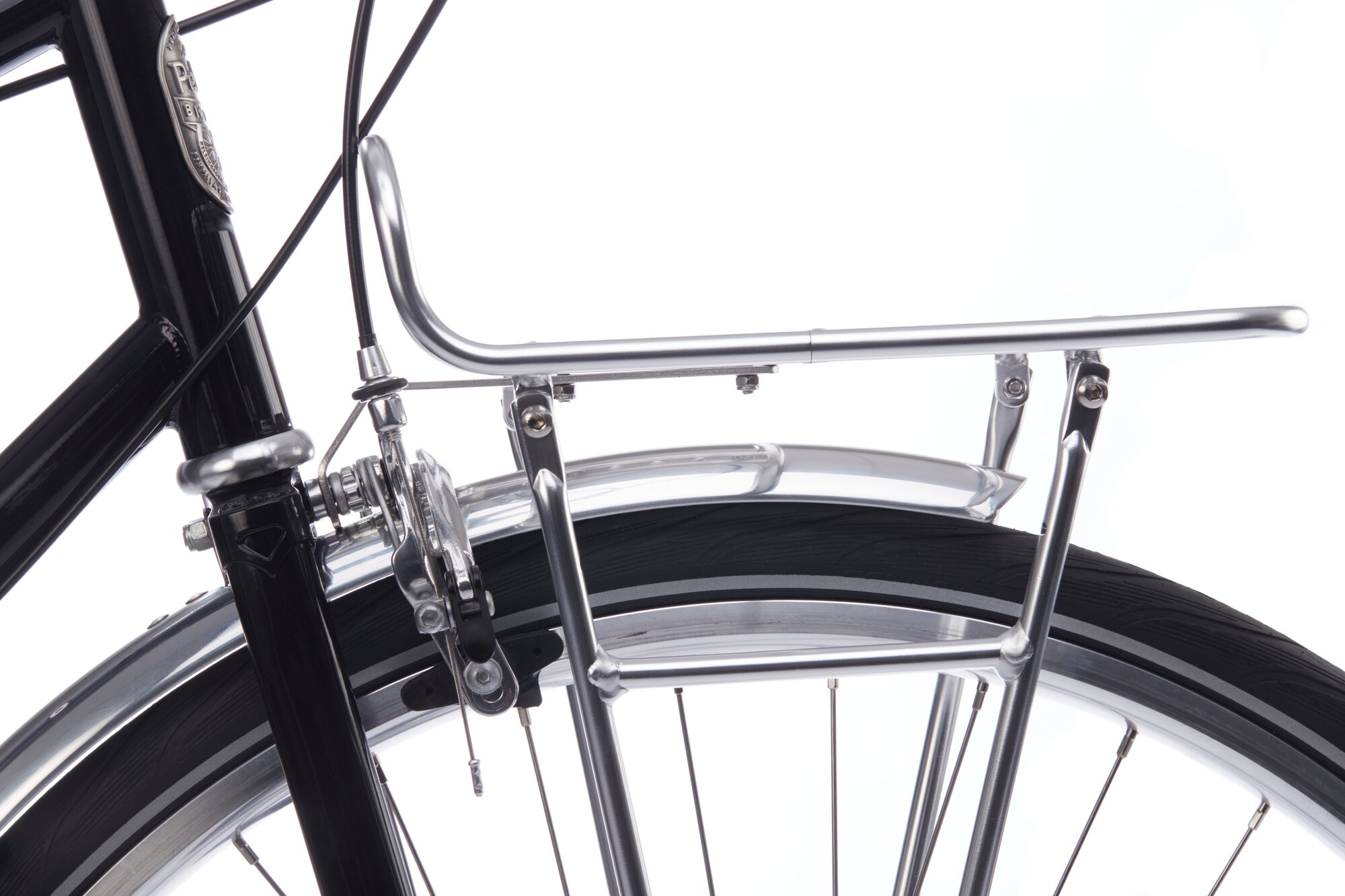 Pelago Bicycles Commuter Front Rack, M, polished aluminium