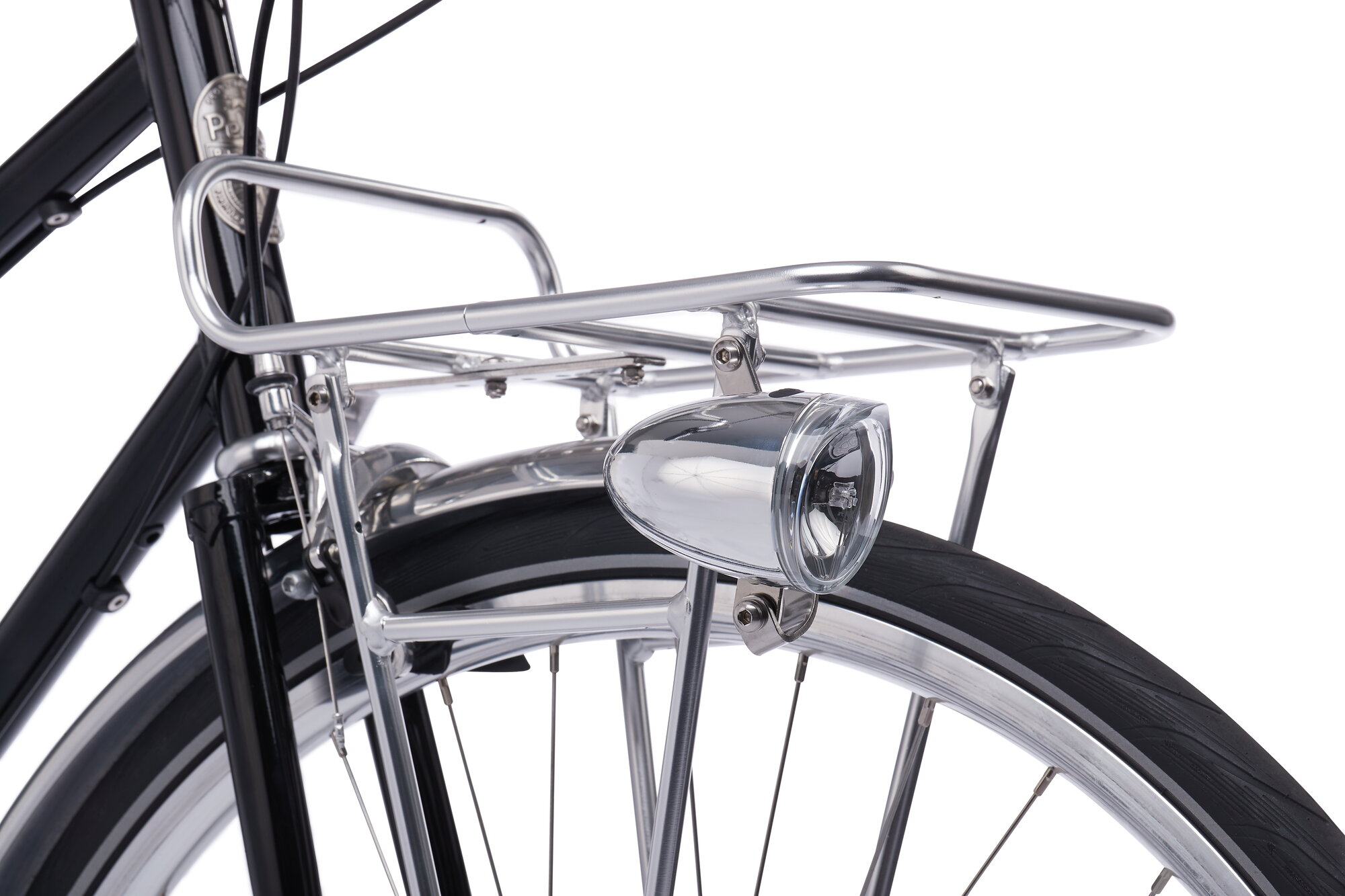 Pelago Bicycles Commuter Front Rack, M, polished aluminium