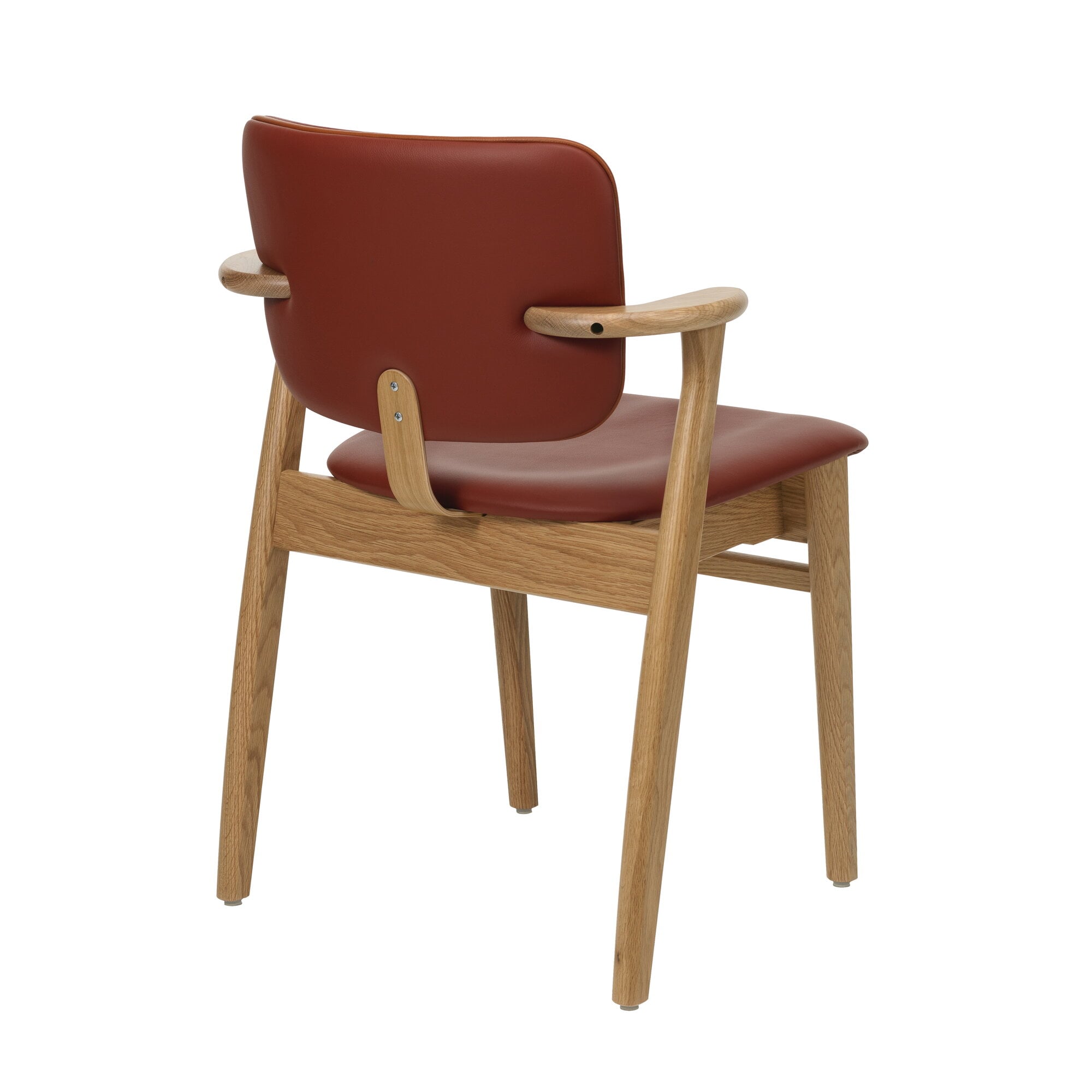 Artek Domus chair, lacquered oak - Spectrum terracotta - Prestige
