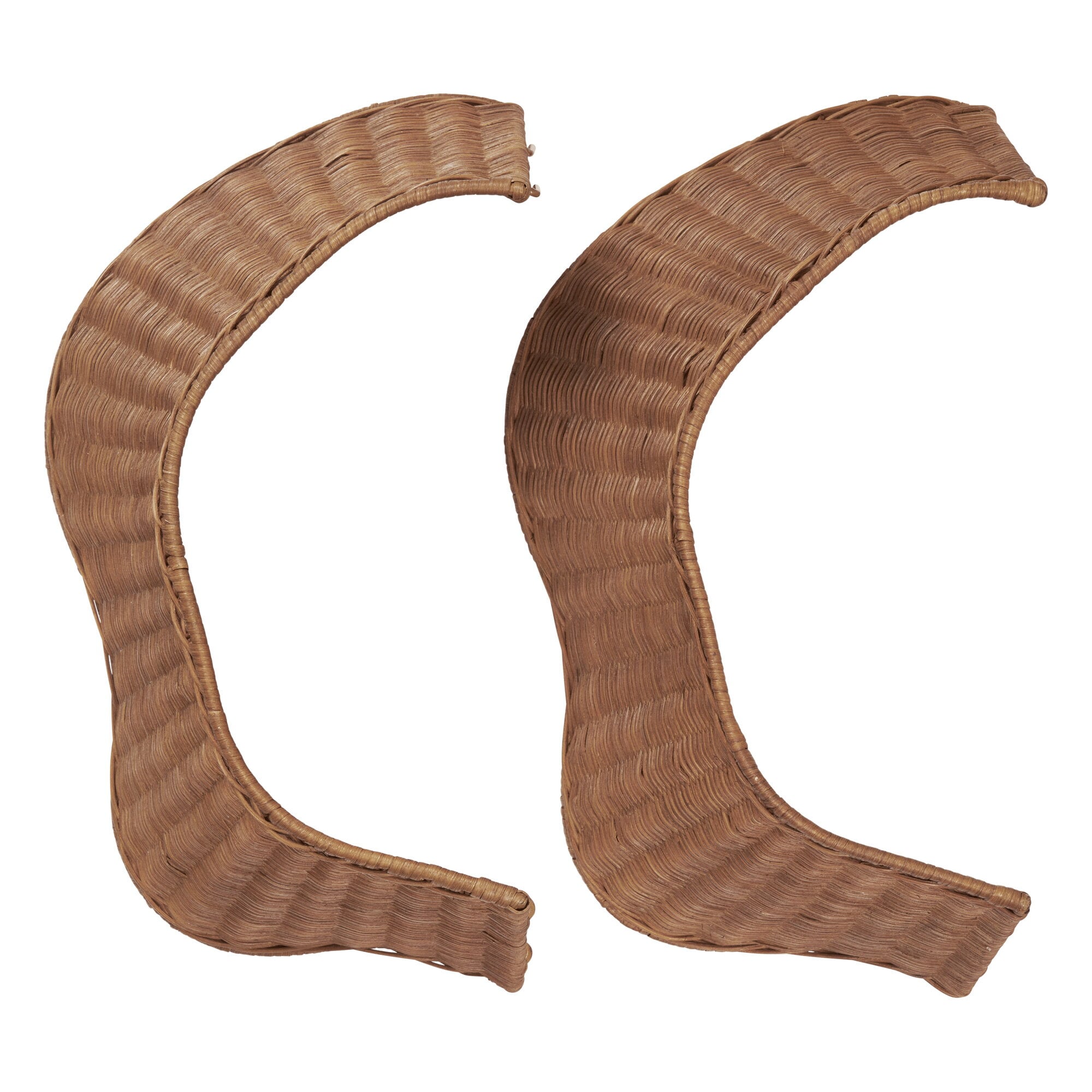 Ferm Living Drape braided tree skirt, natural rattan | Finnish Design Shop