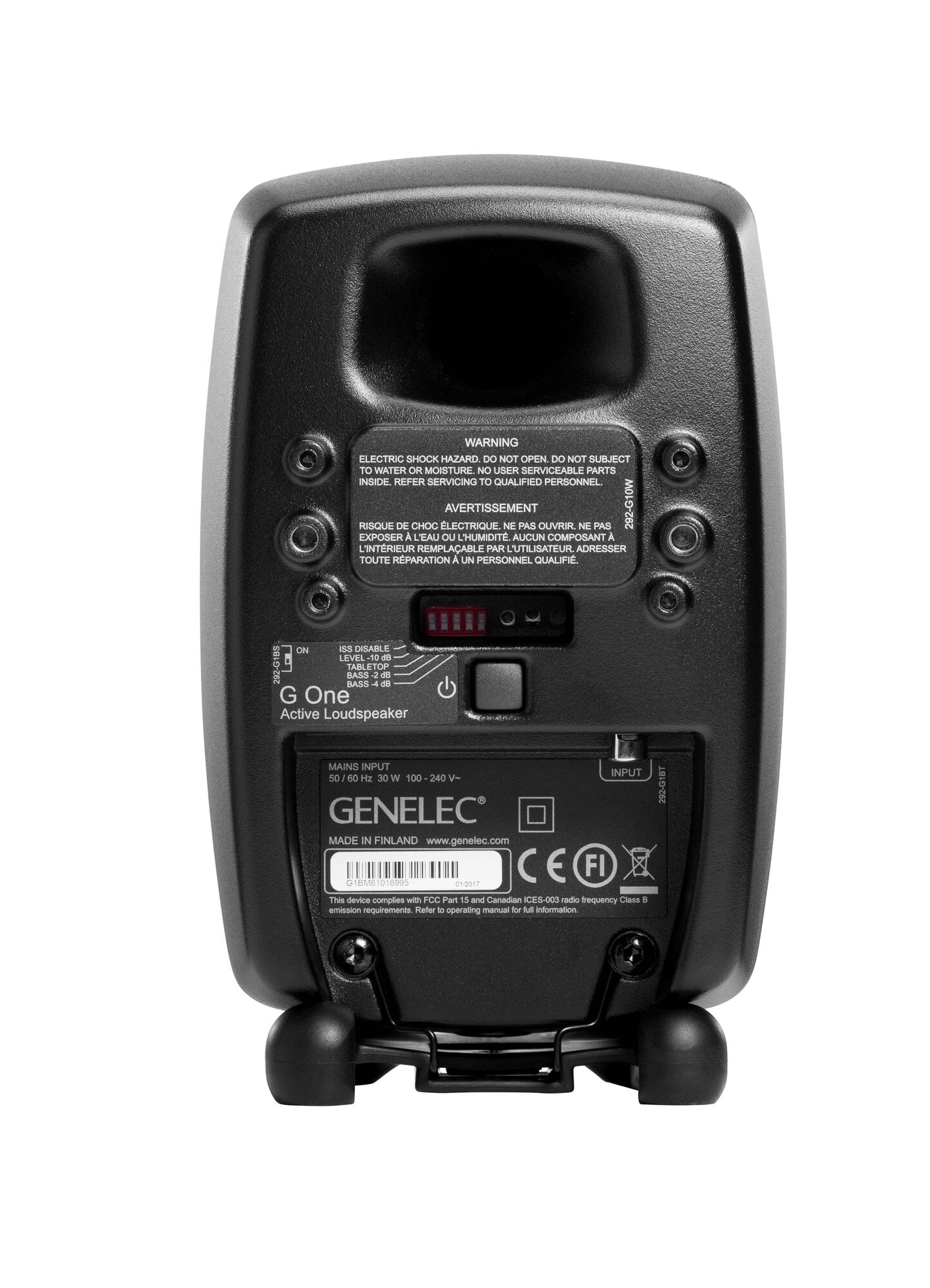 Genelec G One (B) active speaker, black | Finnish Design Shop UK