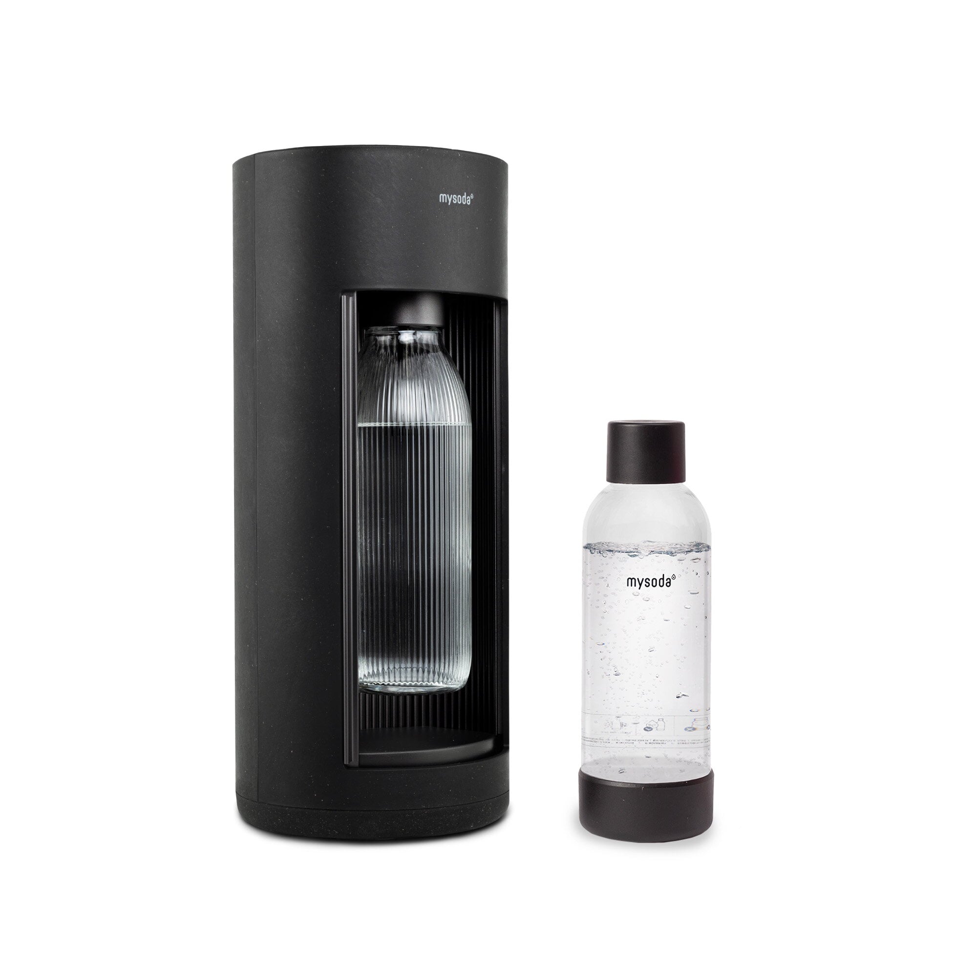 Mysoda Glassy sparkling water maker for glass bottles, black | Finnish ...