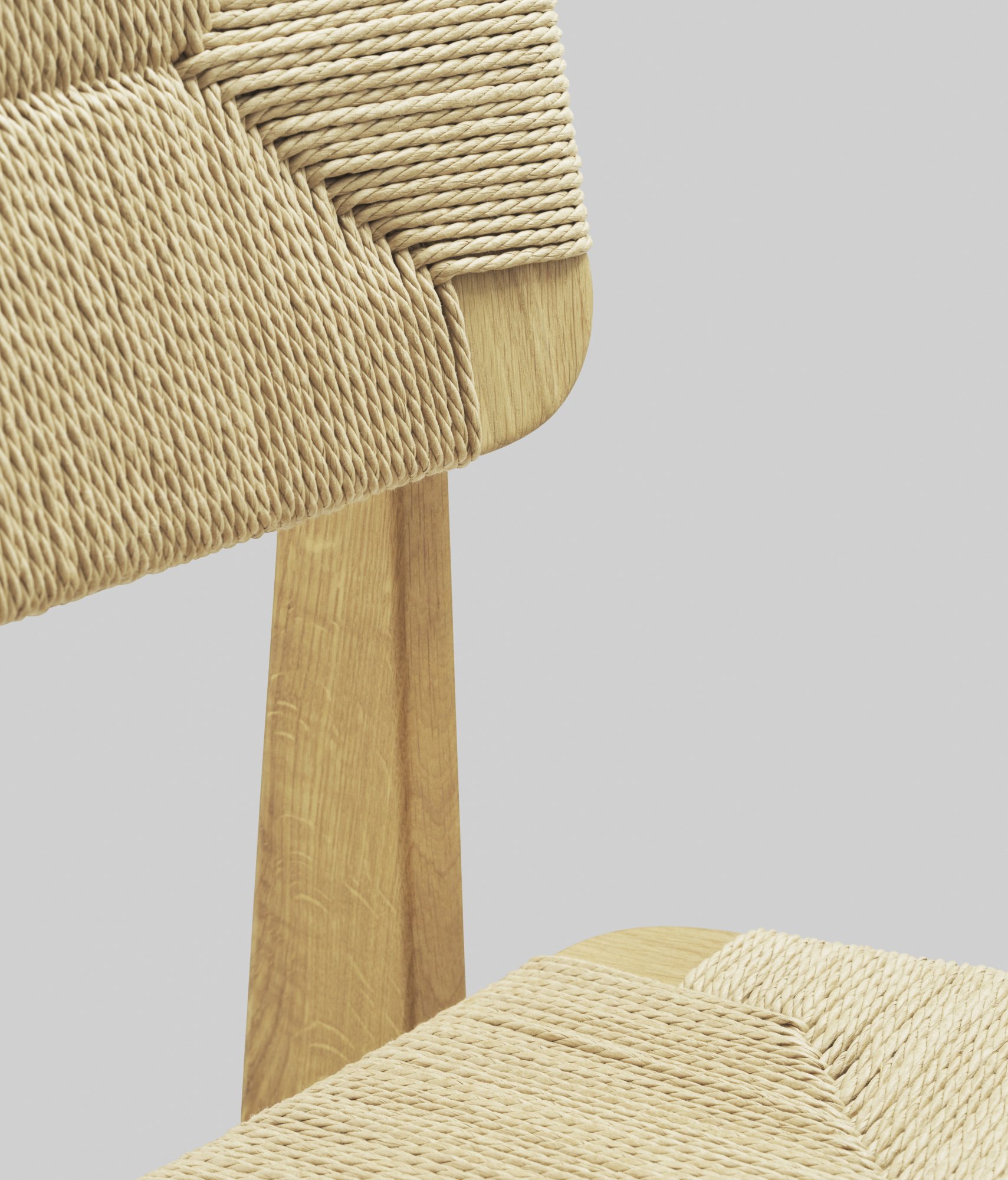 GUBI C-Chair Outdoor, teak - HDPE wicker | Finnish Design Shop