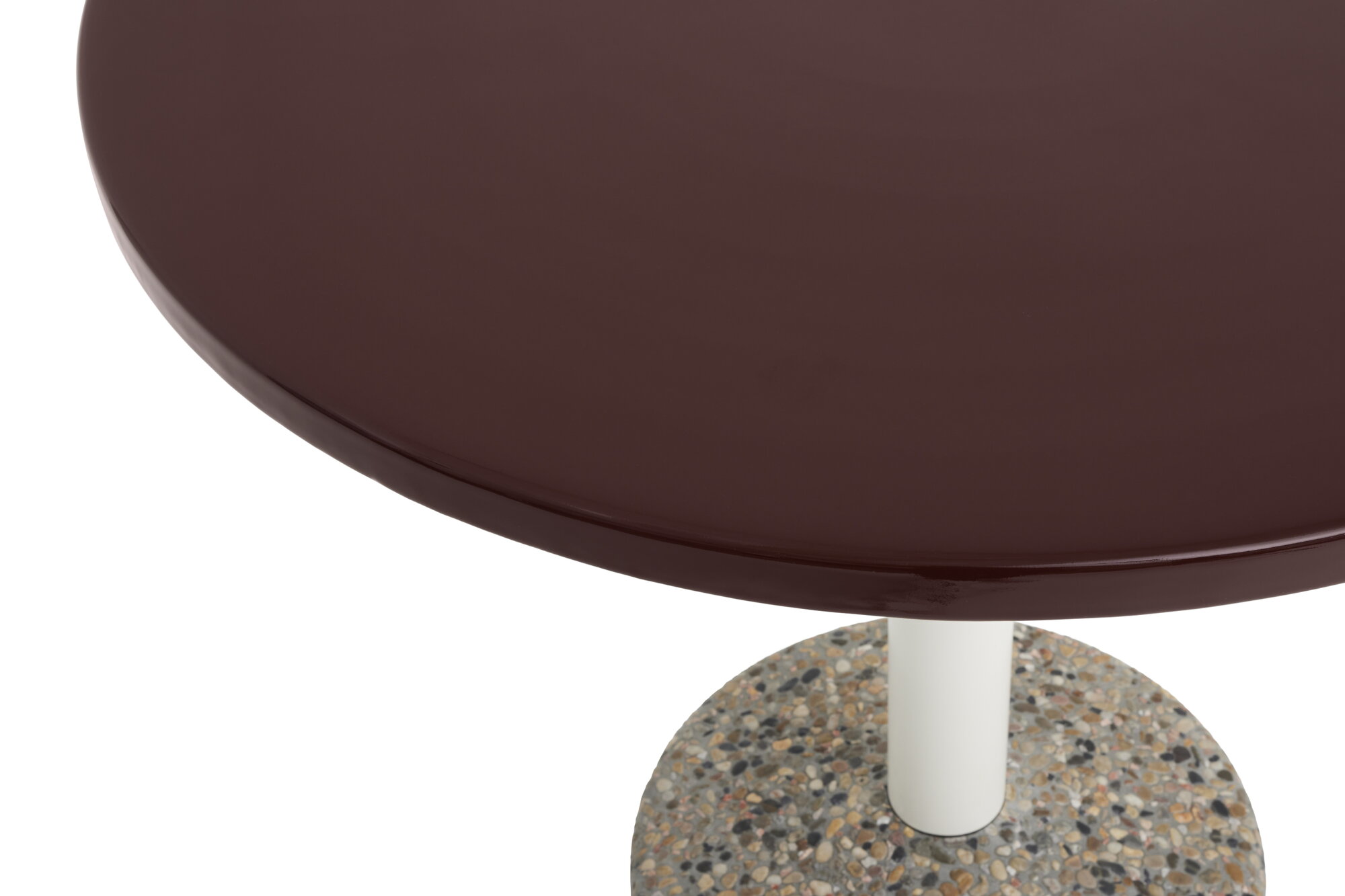 HAY Ceramic table, 90 cm, bordeaux | Finnish Design Shop UK