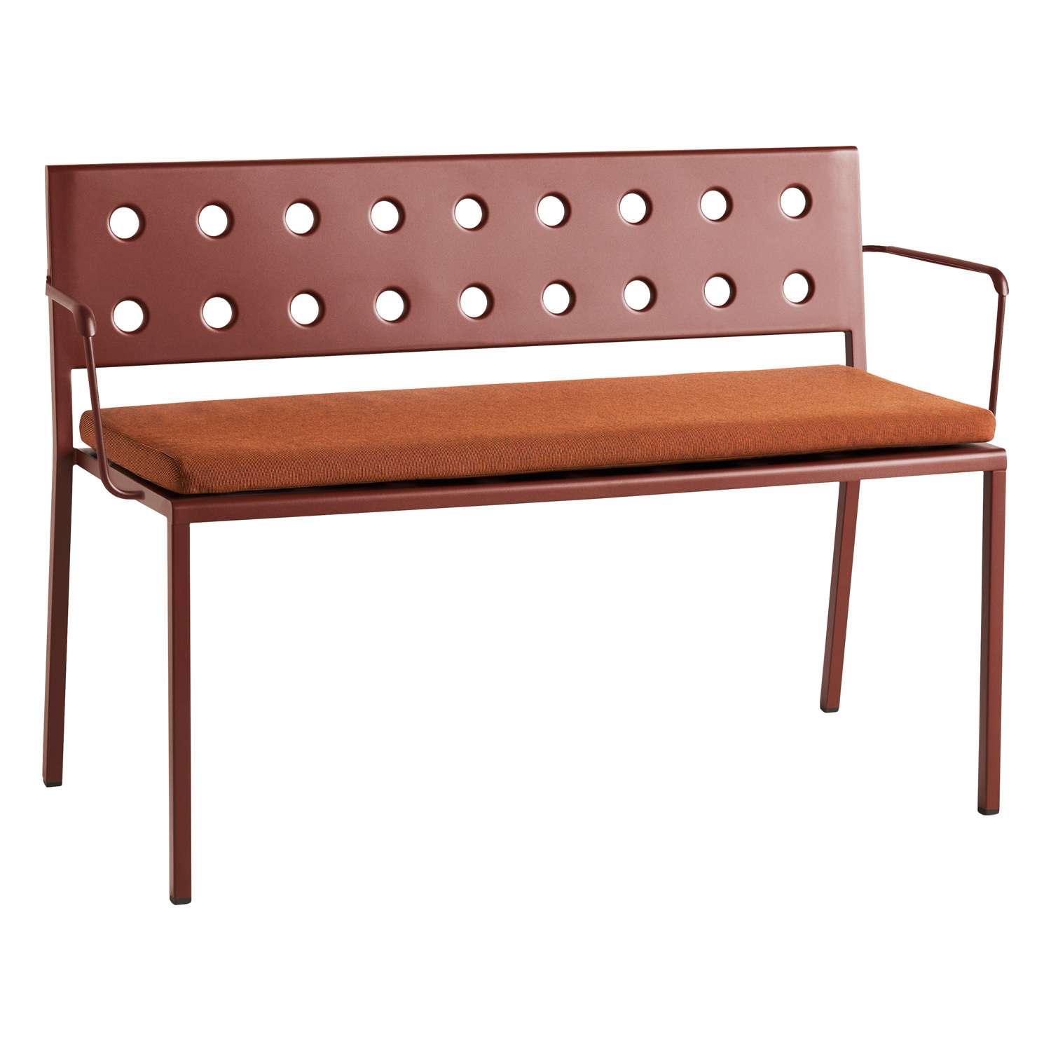 Cuscino Per Panca Best For Garden Con Schienale – 2 Posti, 100x60x50 Cm, Imbottitura In Schiuma, Marrone, Resistente UV