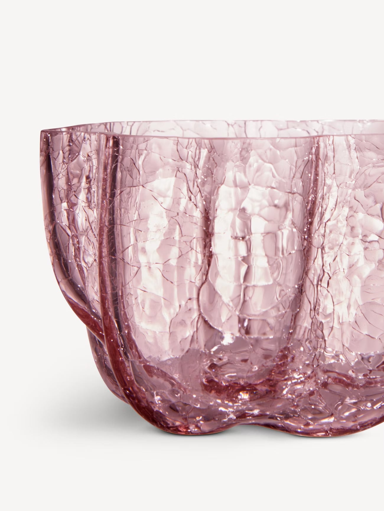 Crackle Bowl/Votive Pink - Thumbnail 3