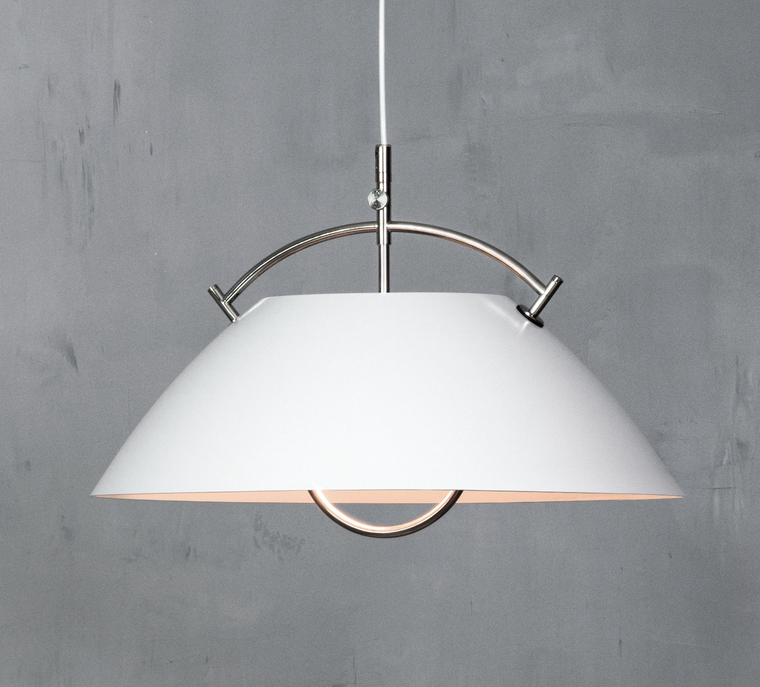 Carl Hansen & Søn Wegner pendant, white - nickel | Finnish Design Shop