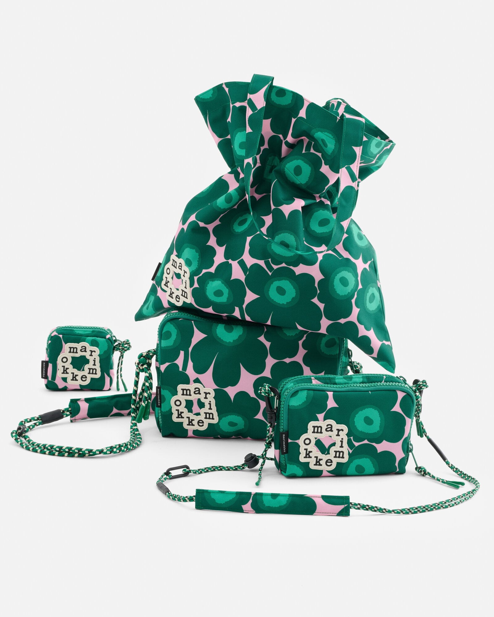 Marimekko Iloisa Mini Unikko Kioski shoulder bag, dark green