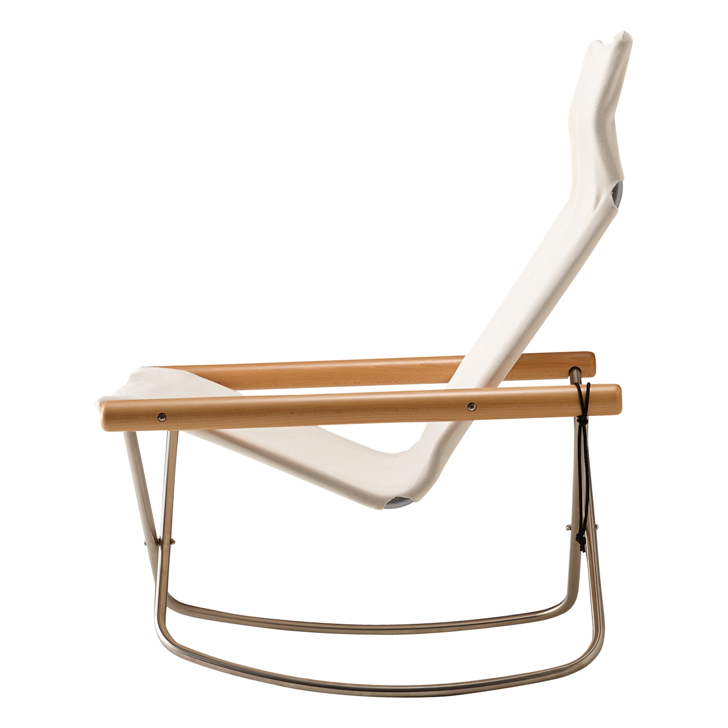 Nychair X rocking chair, beech - white | Finnish Design Shop NL