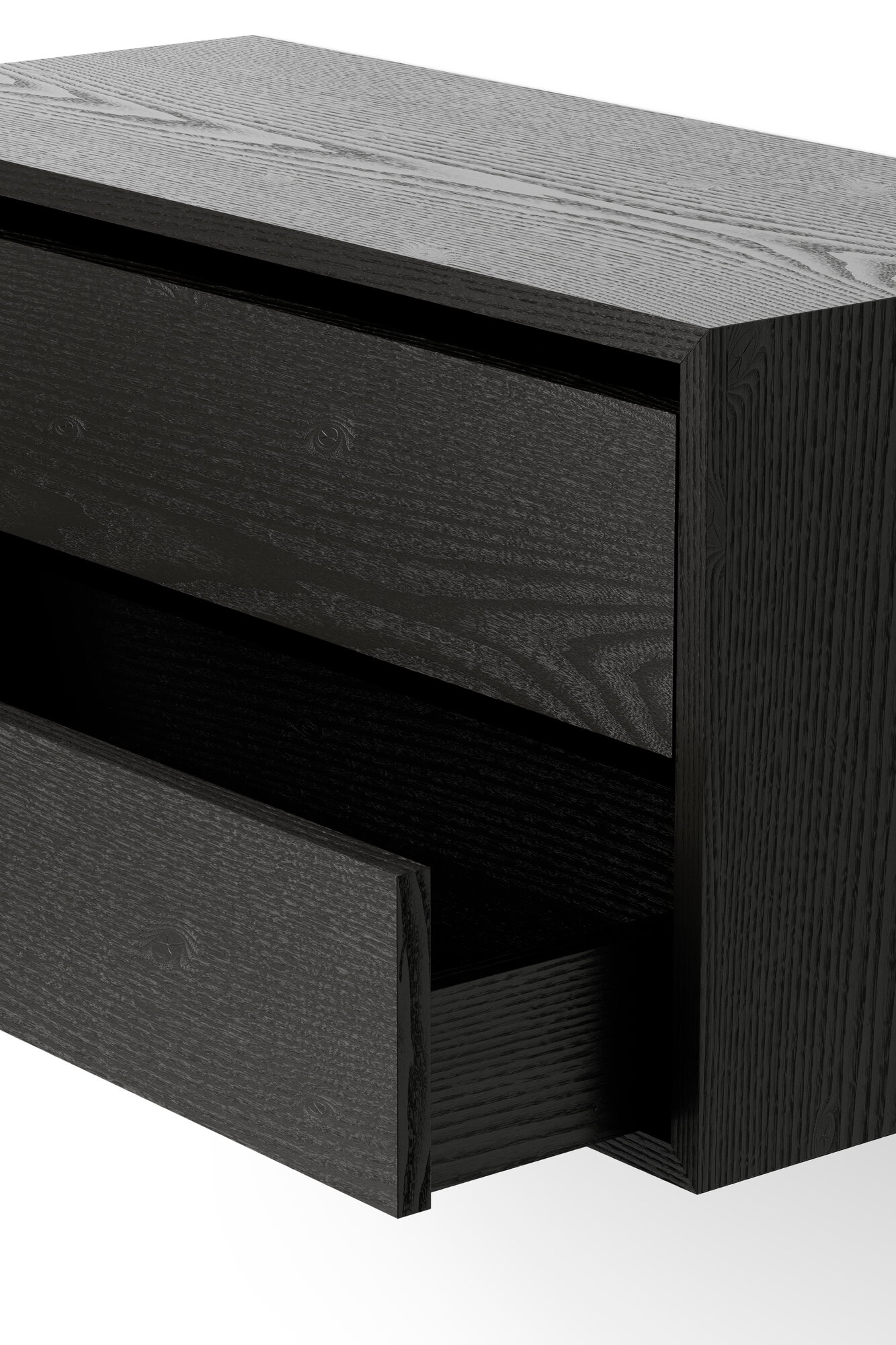 New Works cabinet, low with drawers, black ash | Finnish Design Shop UK