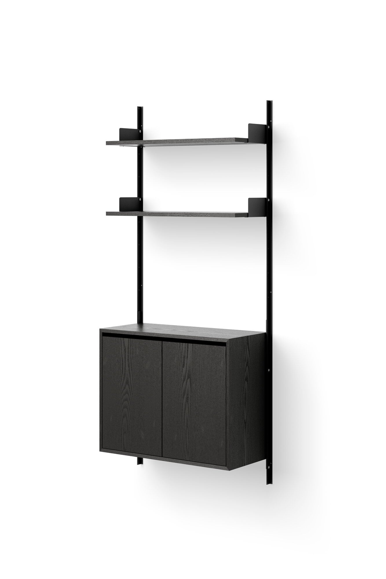 New Works cabinet, tall with doors, black ash | Finnish Design Shop UK