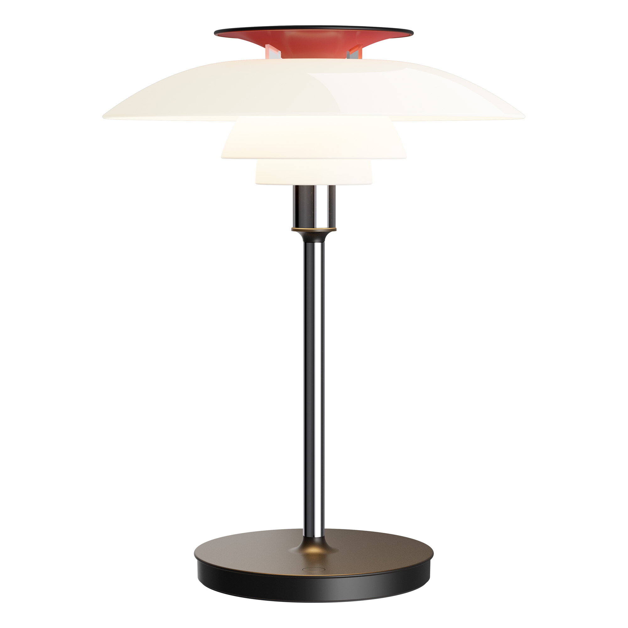 Louis Poulsen PH 80 portable table lamp, opal white - high lustre