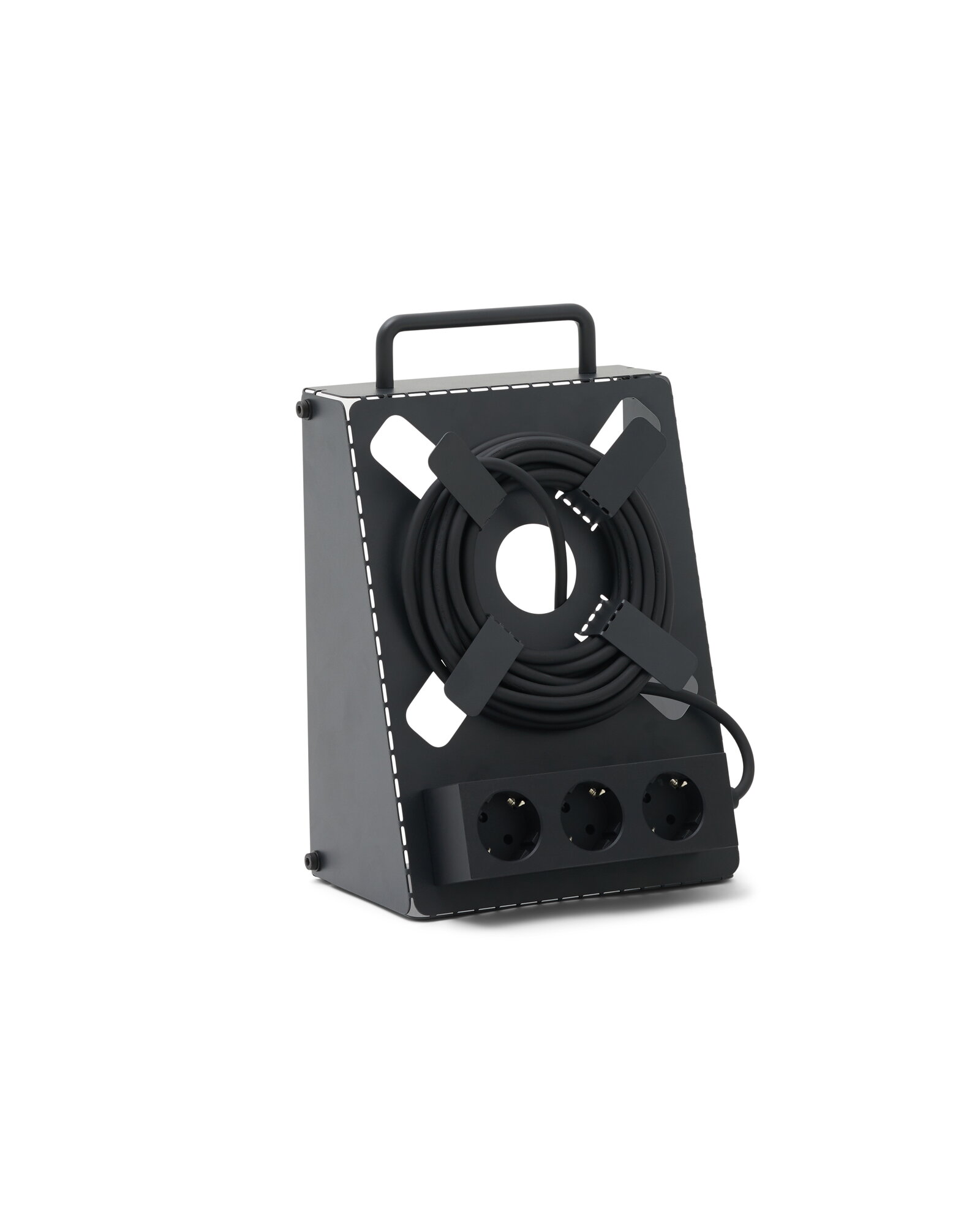 Pedestal Cable stand, charcoal | Finnish Design Shop