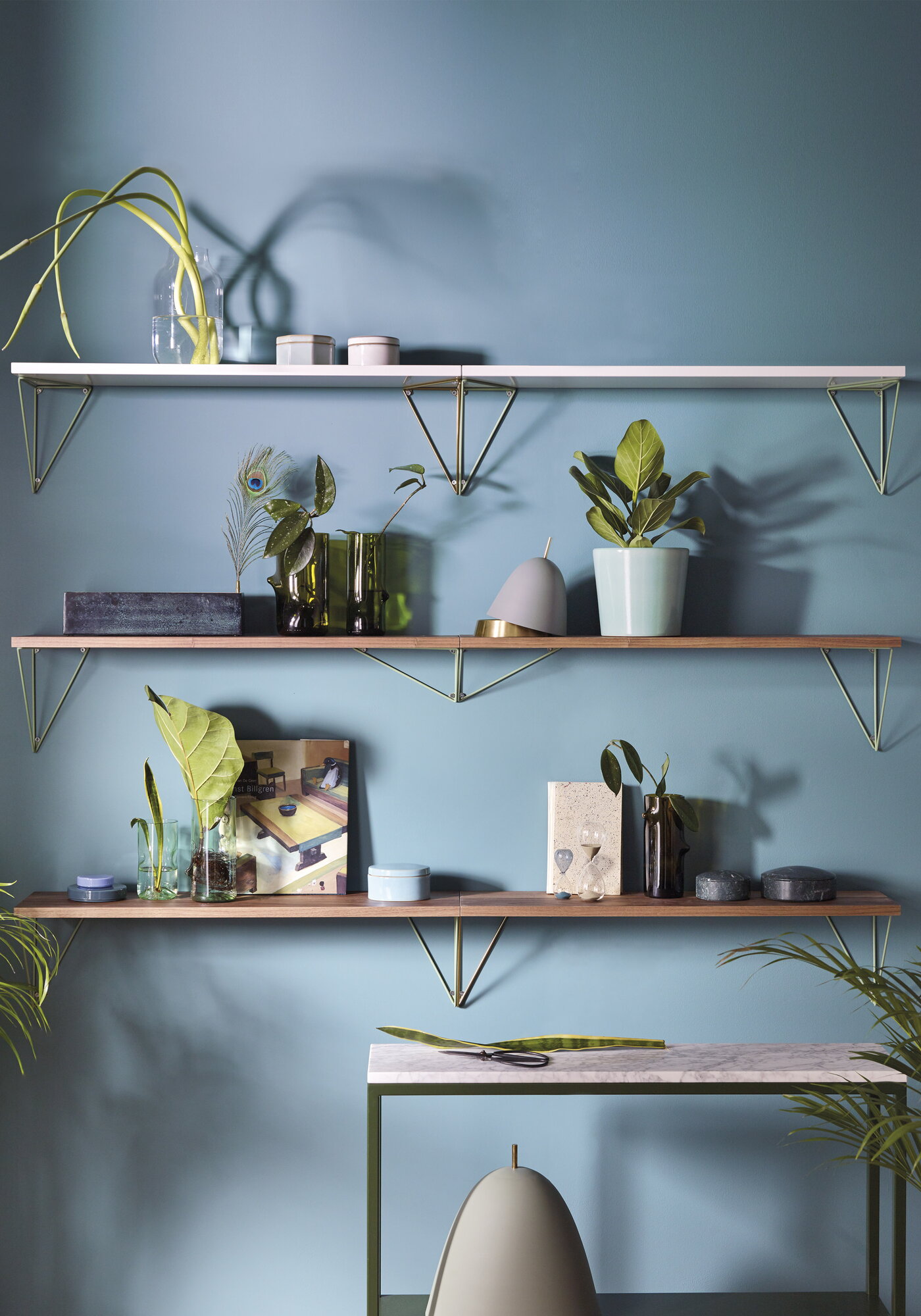 アクタス　maze ピタゴラスシェルフ　PYTHAGORAS SHELF Maze Pythagoras shelf, 80 x 20 cm, walnut | Finnish Design