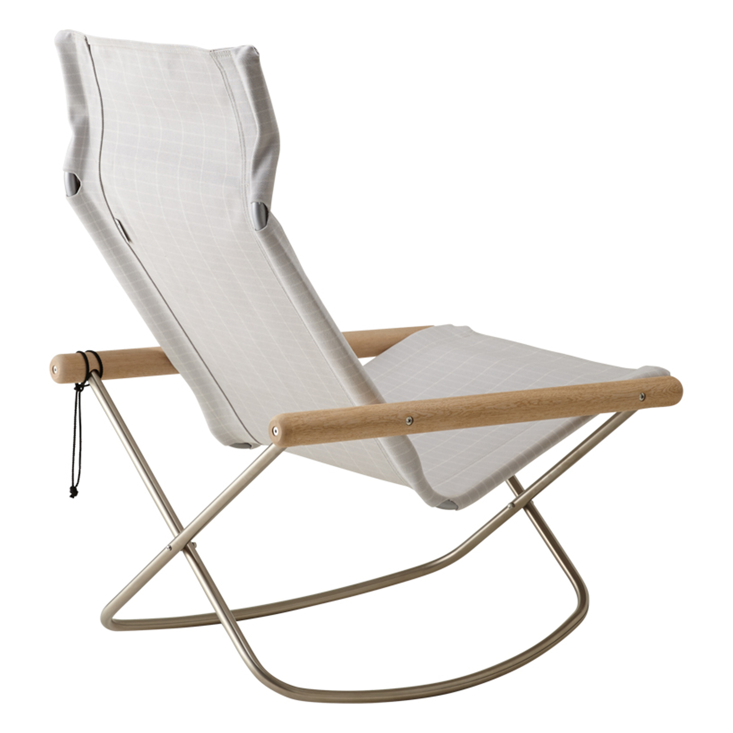 Nychair X Shikiri rocking chair, soaped oak - light grey