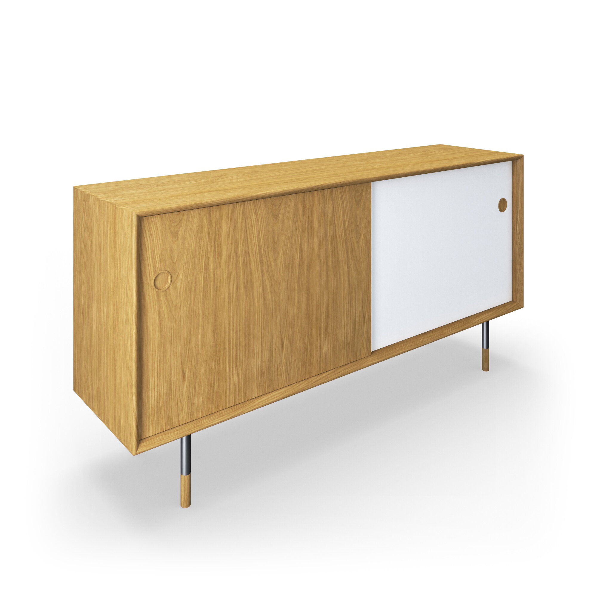 Sibast Credenza No 11, rovere oliato, bianco - giallo | Finnish Design Shop