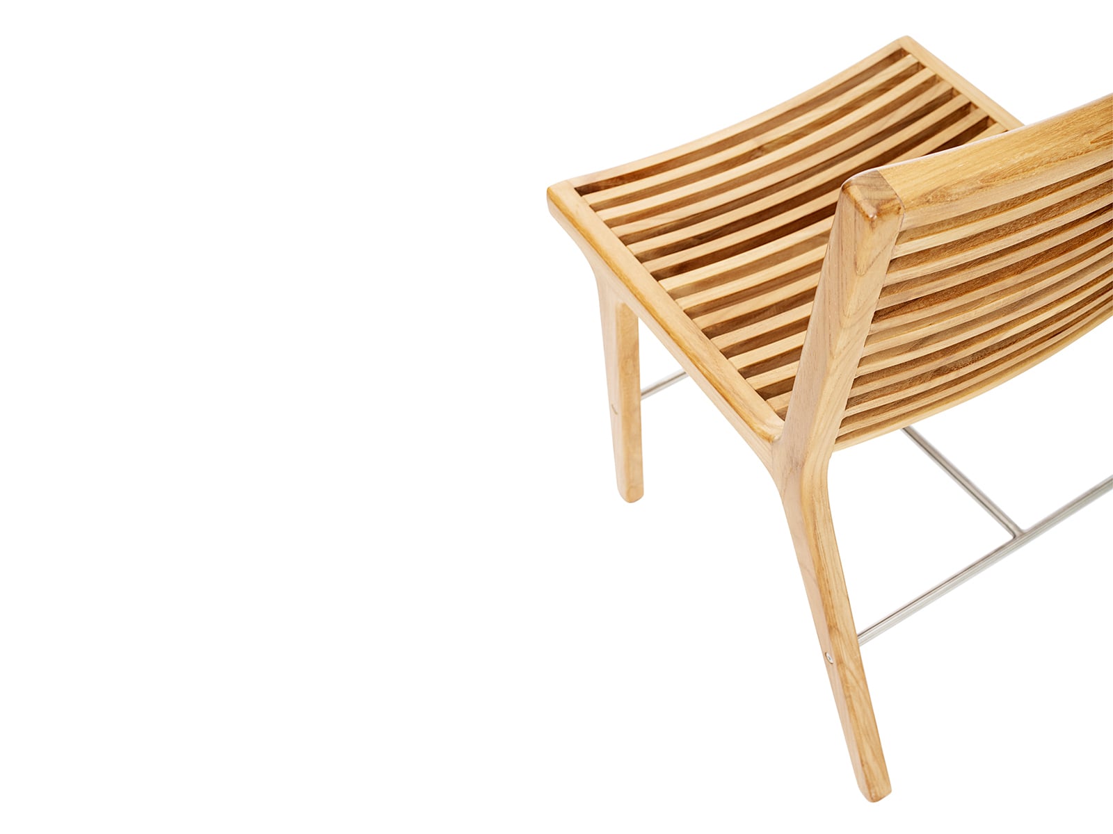 Chair Frame Ribs Sibast RIB dining chair, teak - stainless steel | Finnish Design Shop