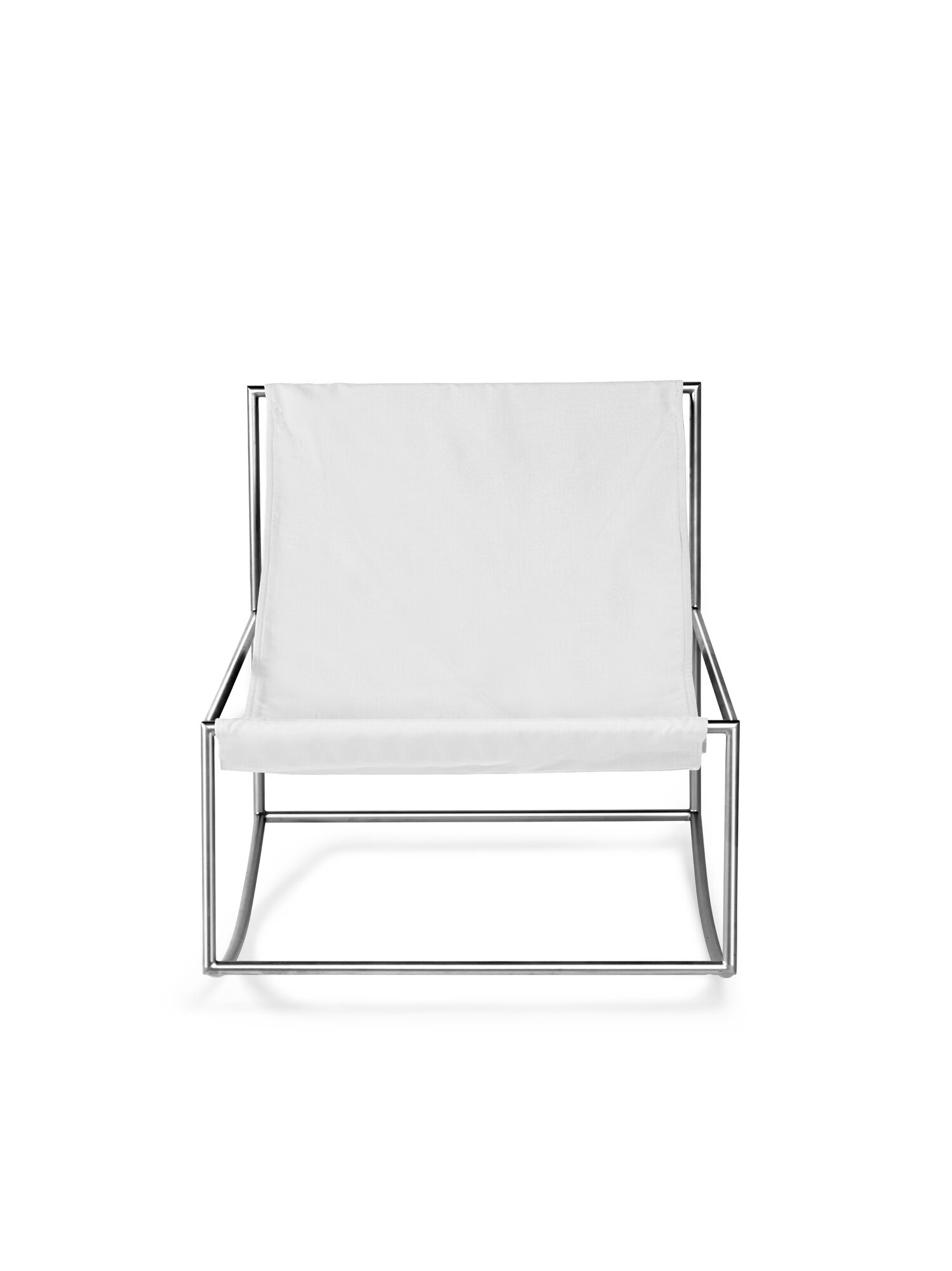 valerie_objects Rocking Chair, stainless steel - white | Finnish Design ...