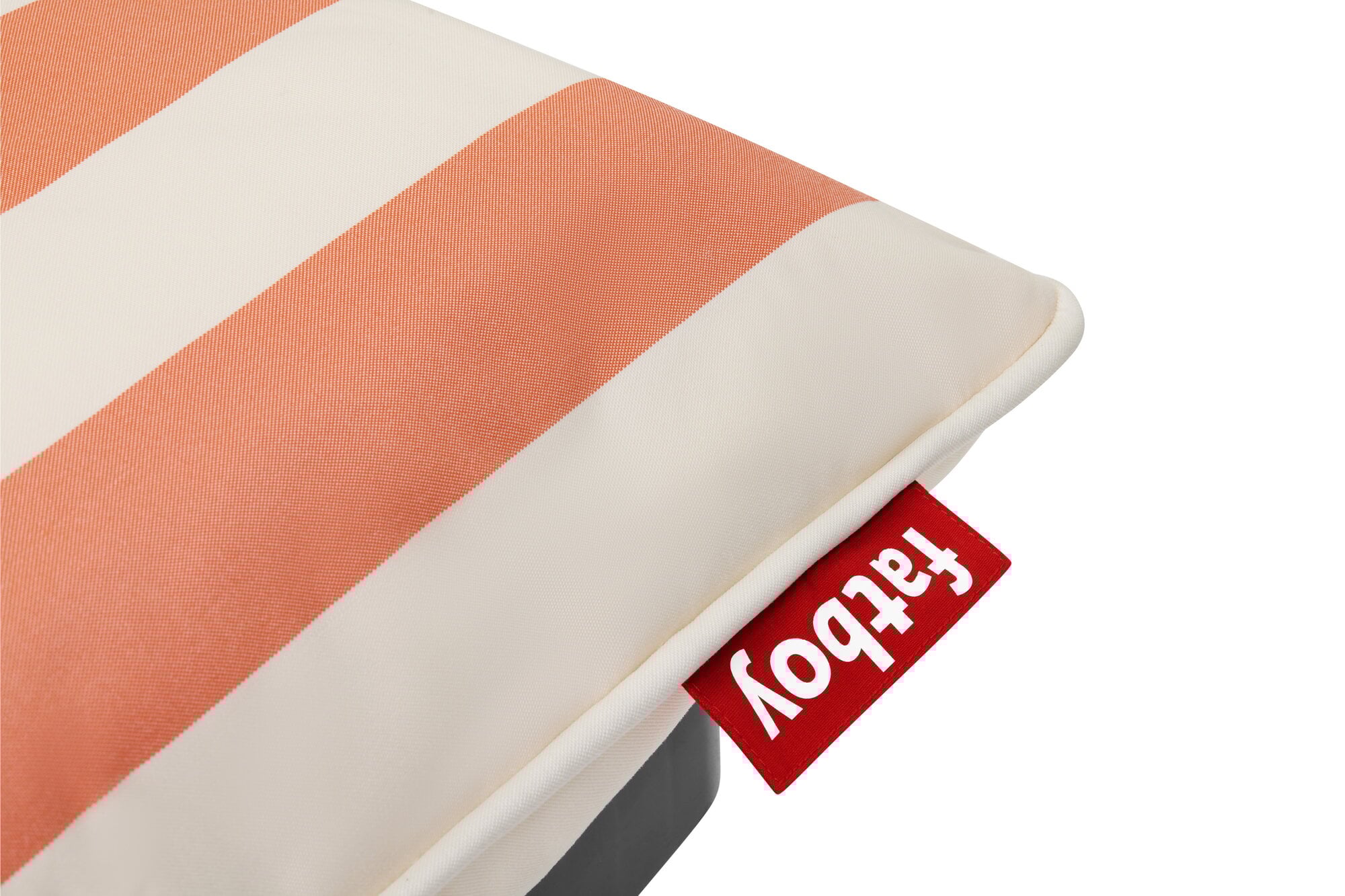 Fatboy Paletti corner seat, right, stripe orange creme | Finnish Design ...