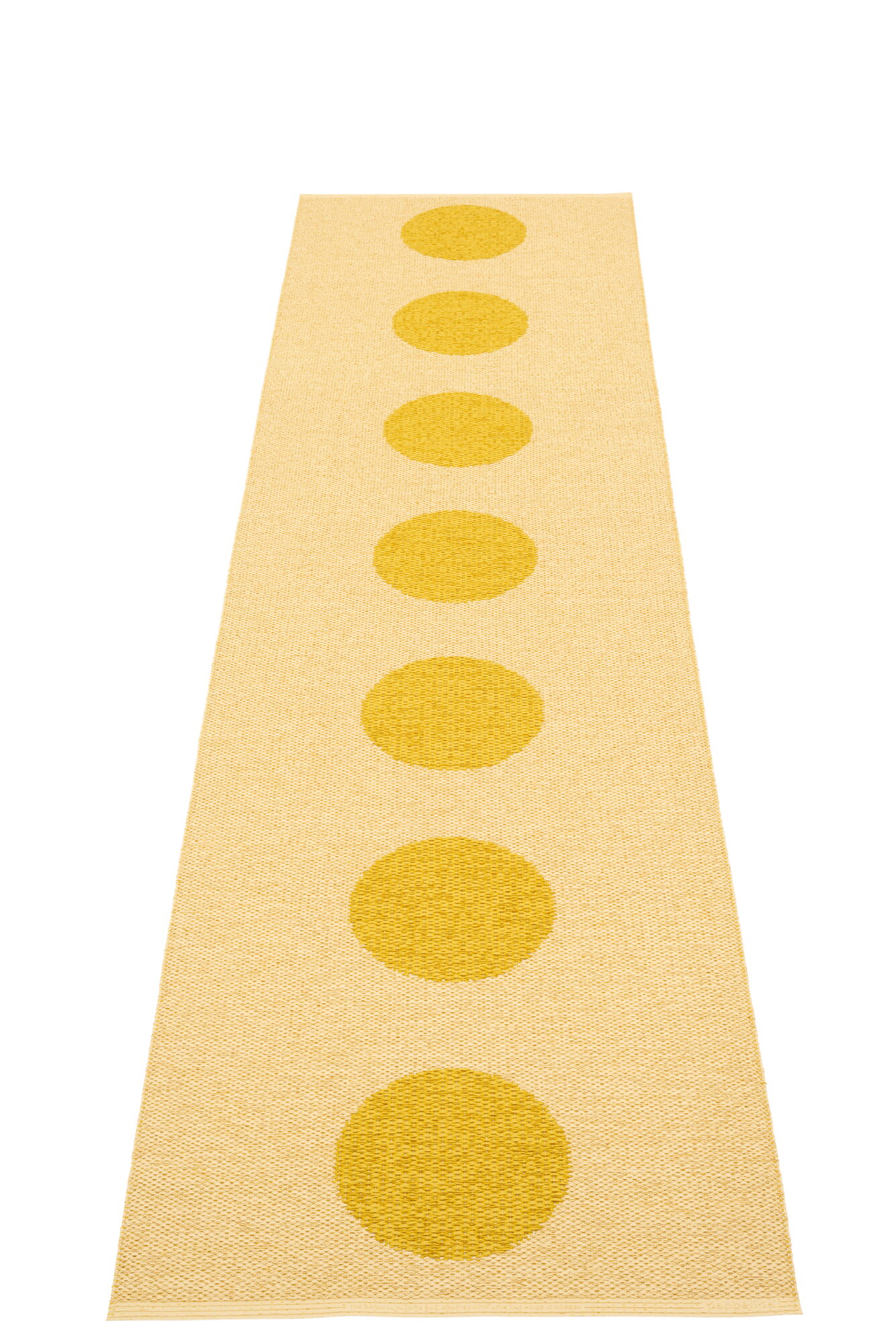 Pappelina Vera Pop rug, 70 x 280 cm, mustard - pale yellow | Finnish ...
