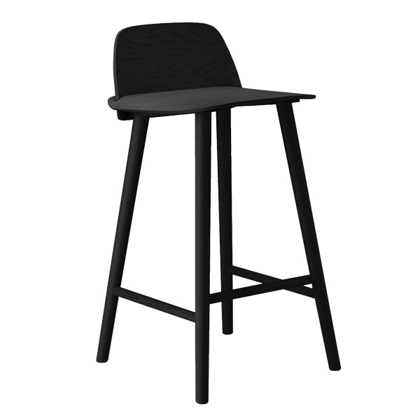 Muuto Nerd bar stool, low | Finnish Design Shop